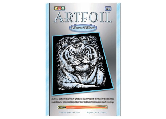 Набор для творчества Sequin Art ARTFOIL SILVER White Tiger SA1017