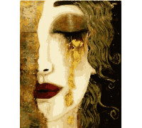 Картина по номерам Золотые слезы (с золотой краской) 40*50 см